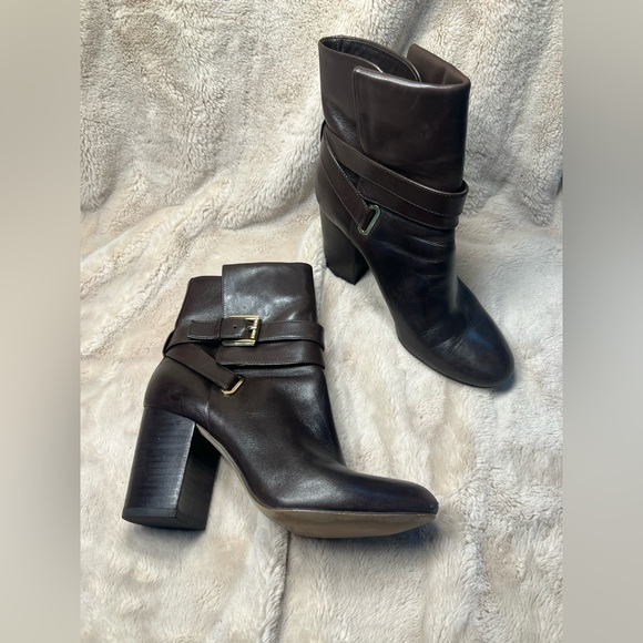 Michael Kors brown leather bootie size 7.5 boot - Picture 1 of 8